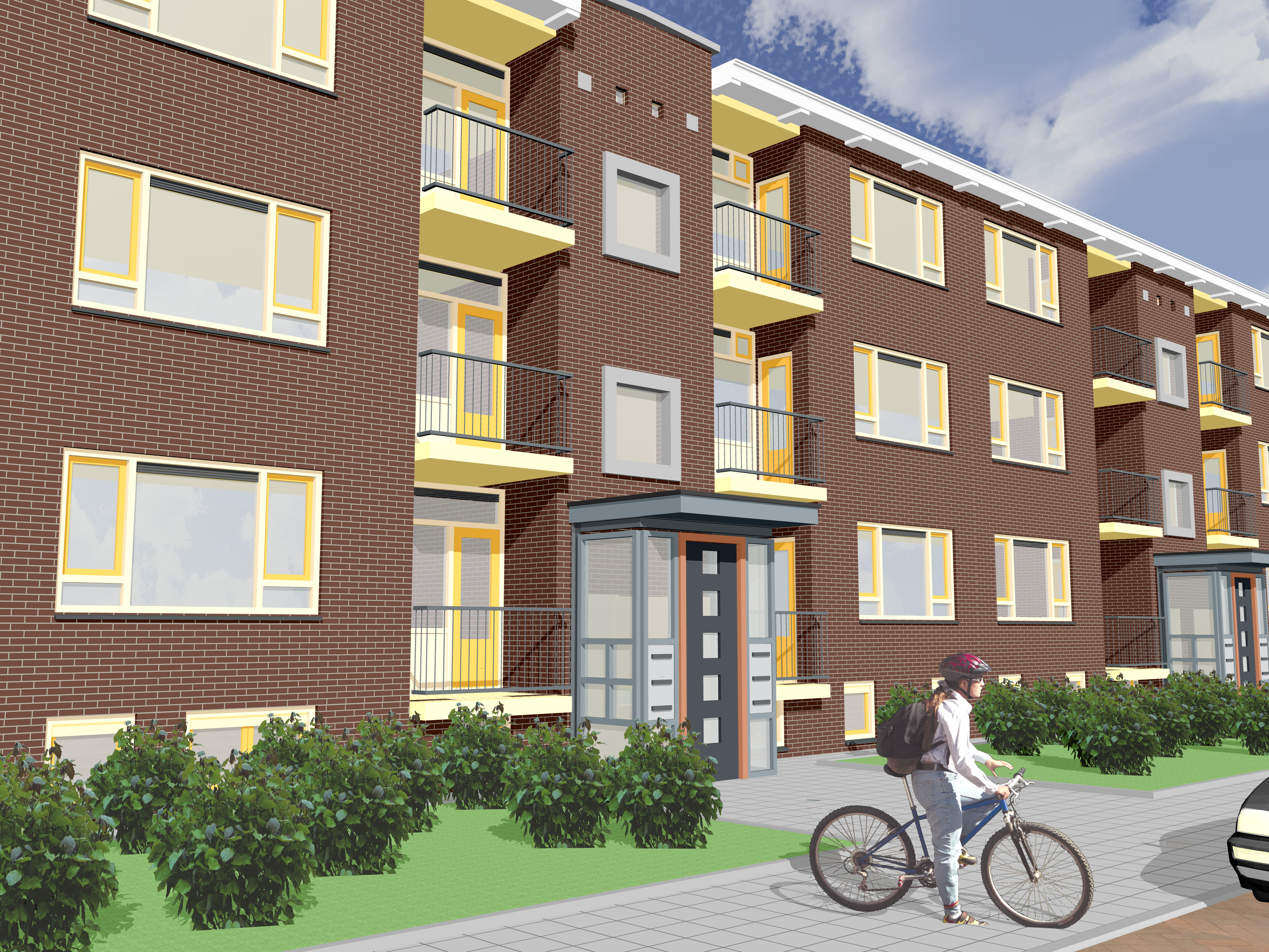 diverse renovaties met nieuwe entree's Prinsenhof Leidschendam - 2